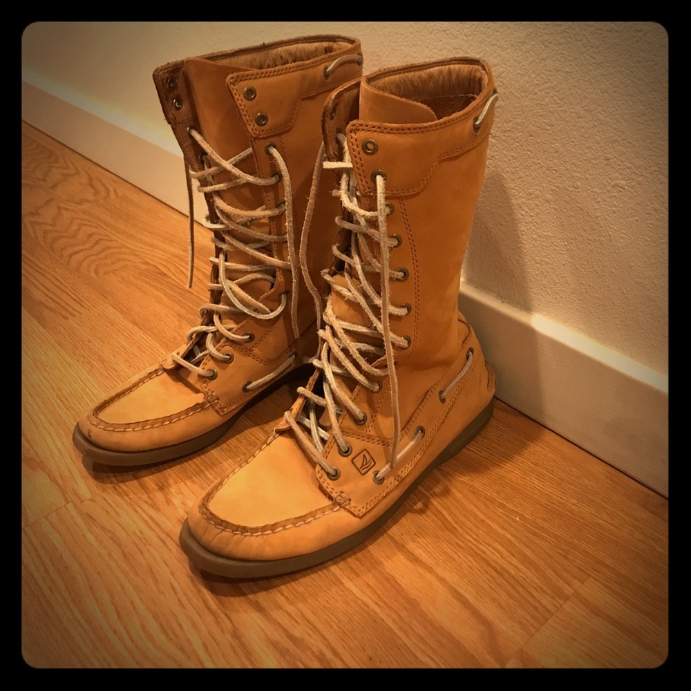 Sperry Top Slider Lace Up Boots